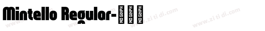 Mintello Regular字体转换